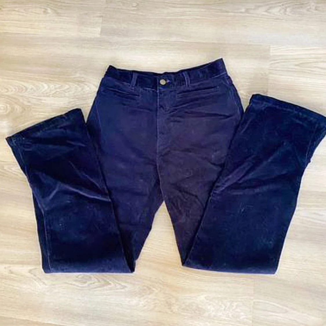 Mörkblå manchesterbyxor från Zara - 91