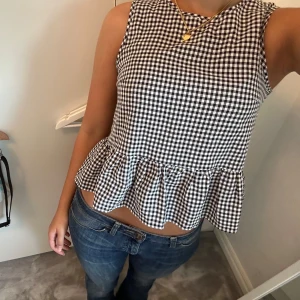Rutig topp💗💗 - Såå fin rutig topp i svart och vitt💗💗 Storlek xs/34