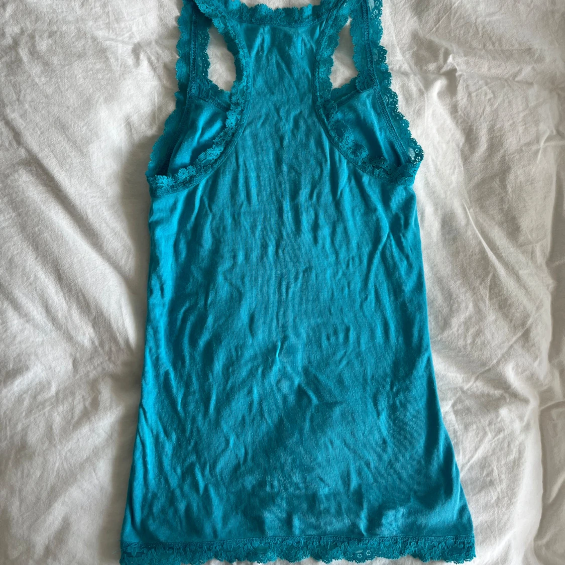 Blå topp med spets! - 91