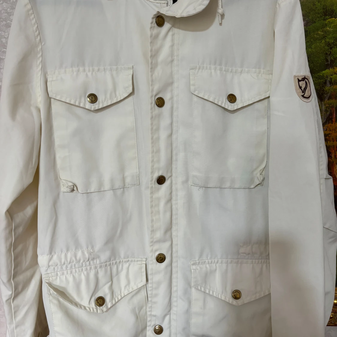 Vit jacka från Fjällräven