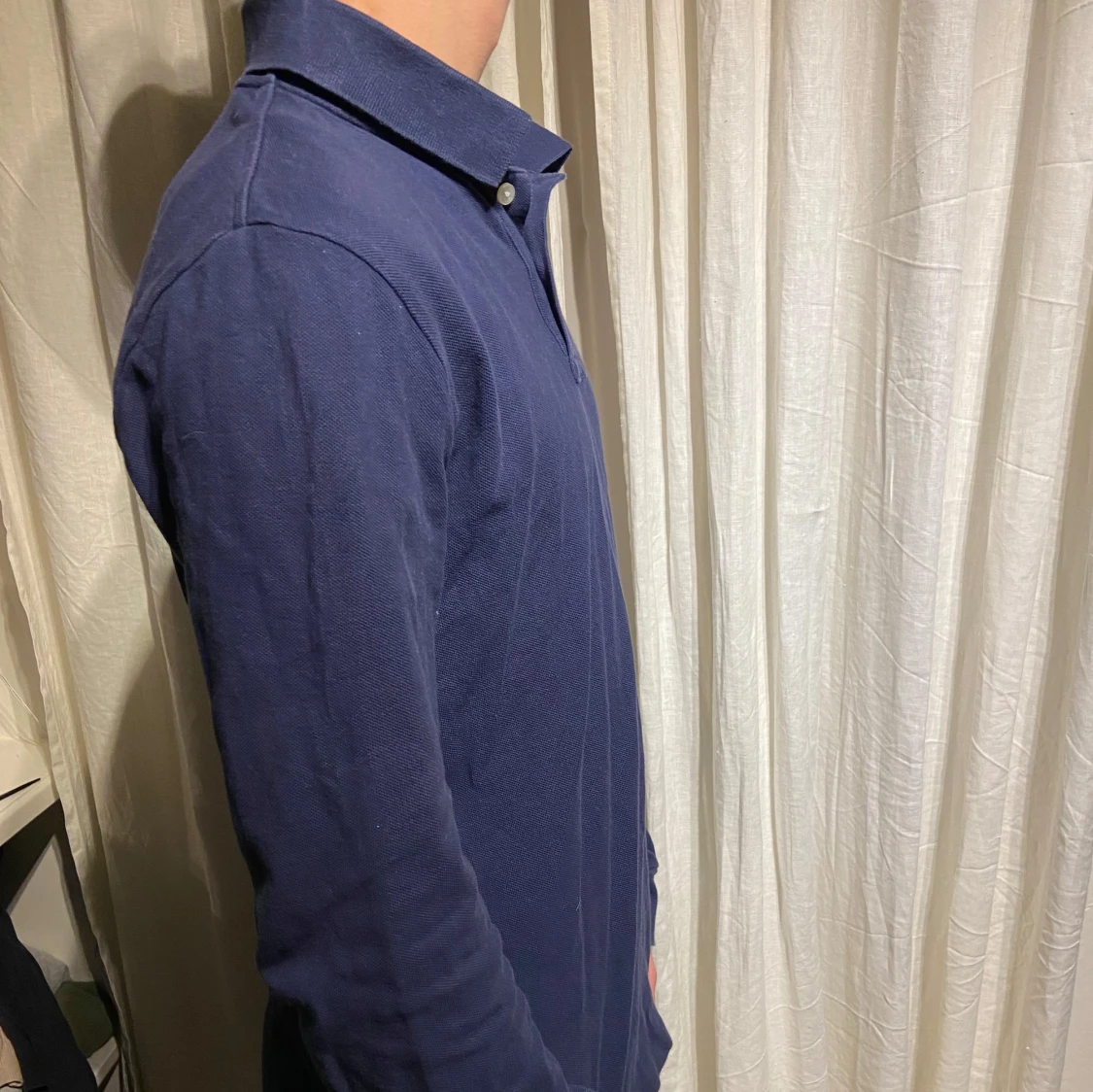 Ralph lauren långärmad piké  - 90