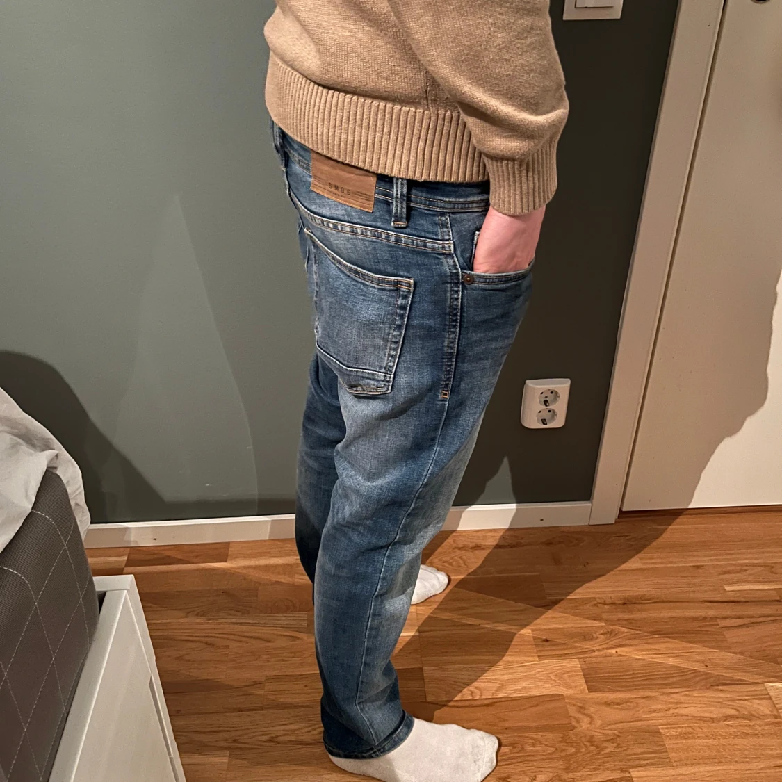 Blå jeansbyxor - 91