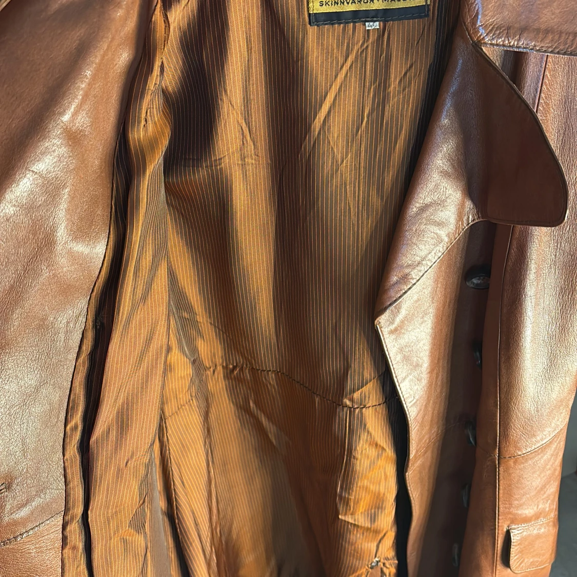 Brun skinnrock från Torsten Albertssons - 91