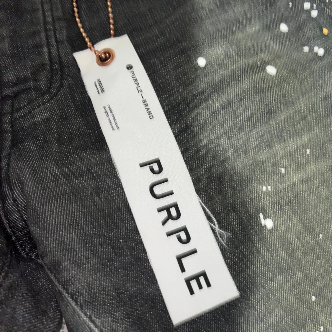 Svarta jeans med färgstänk från Purple - 90