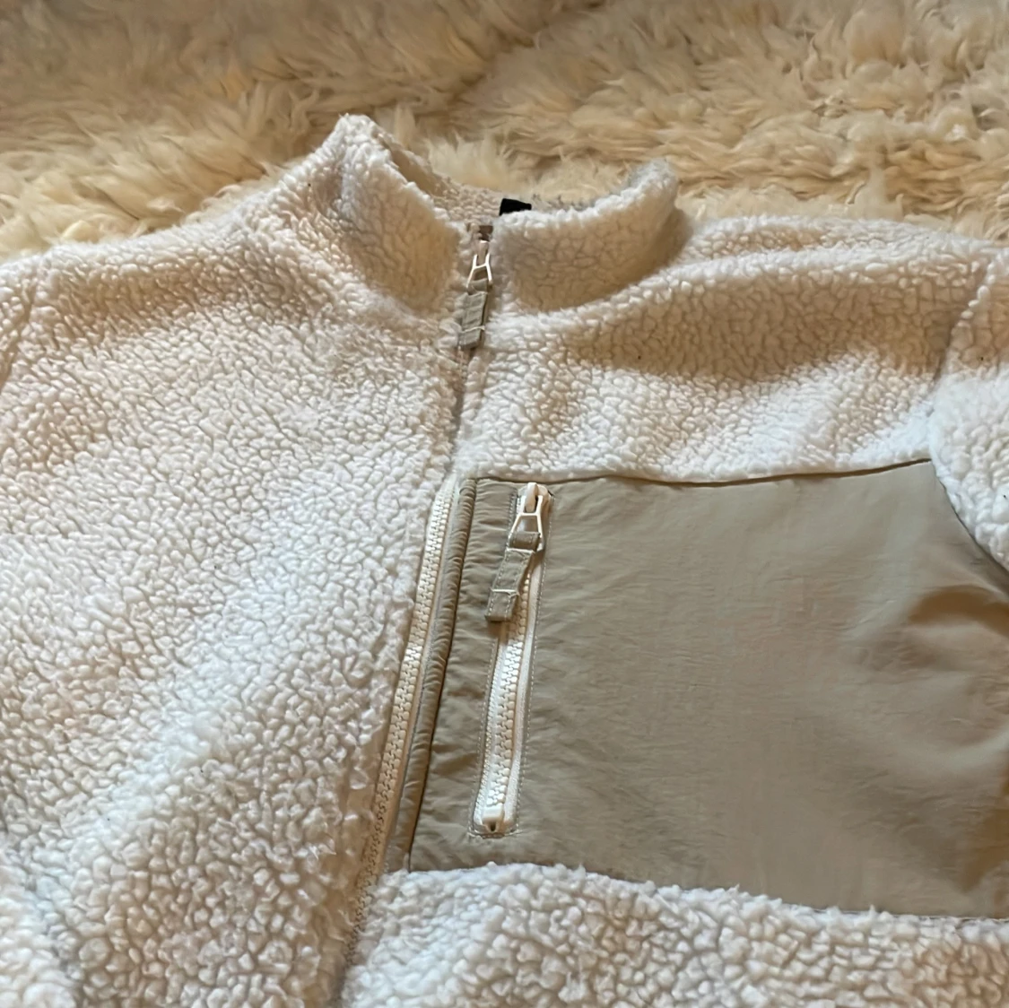 Teddy jacka vit  - 90