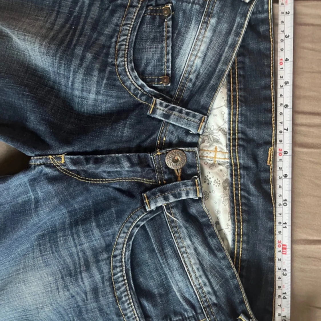 Lågmidjade bootcut jeans - 92