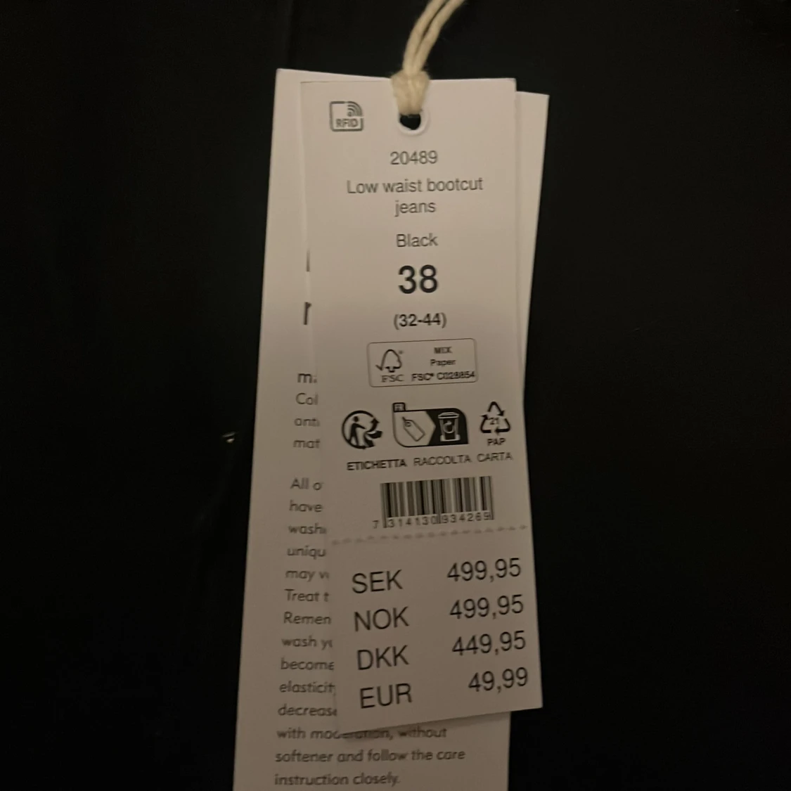 Svarta bootcut jeans - 1