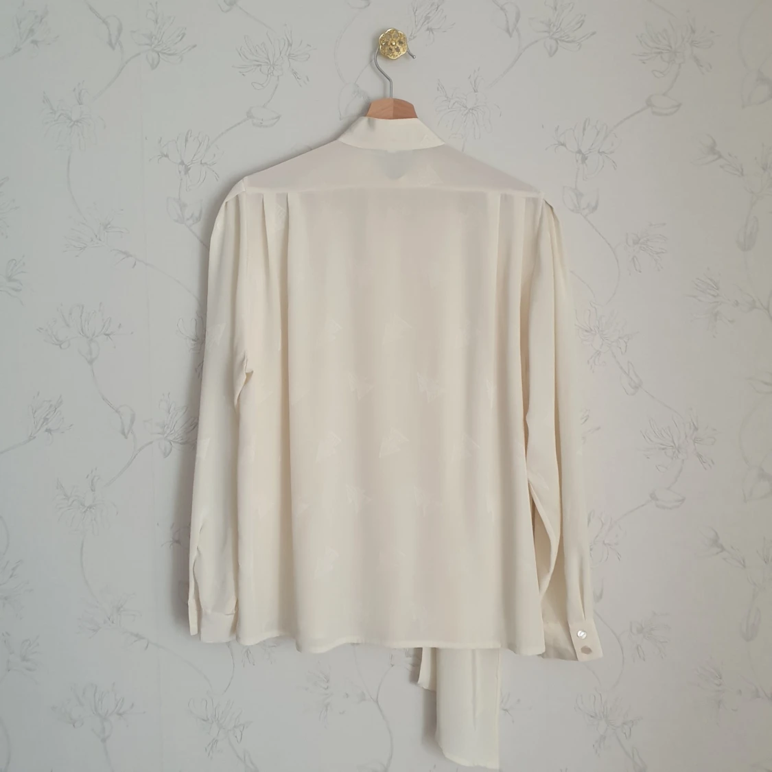Beige skir vintage blus - 3