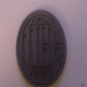 AC Milan logga - Snygg AC Milan logga i grått