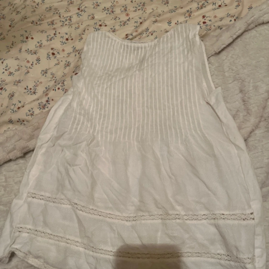 Vit ärmlös blus från Zara Trafaluc - 1