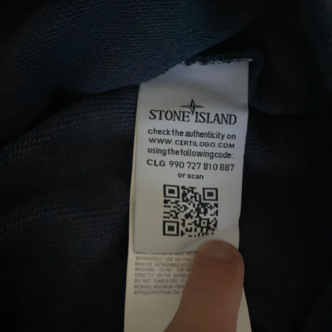 Blå hoodie från Stone Island - 2