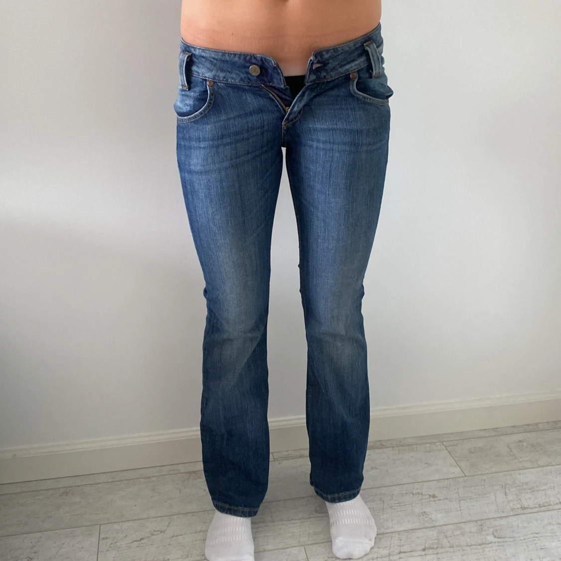 Lågmidjade bootcut jeans - 92