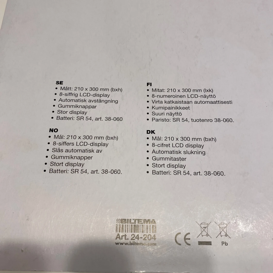 Jumbo kalkylator - 93