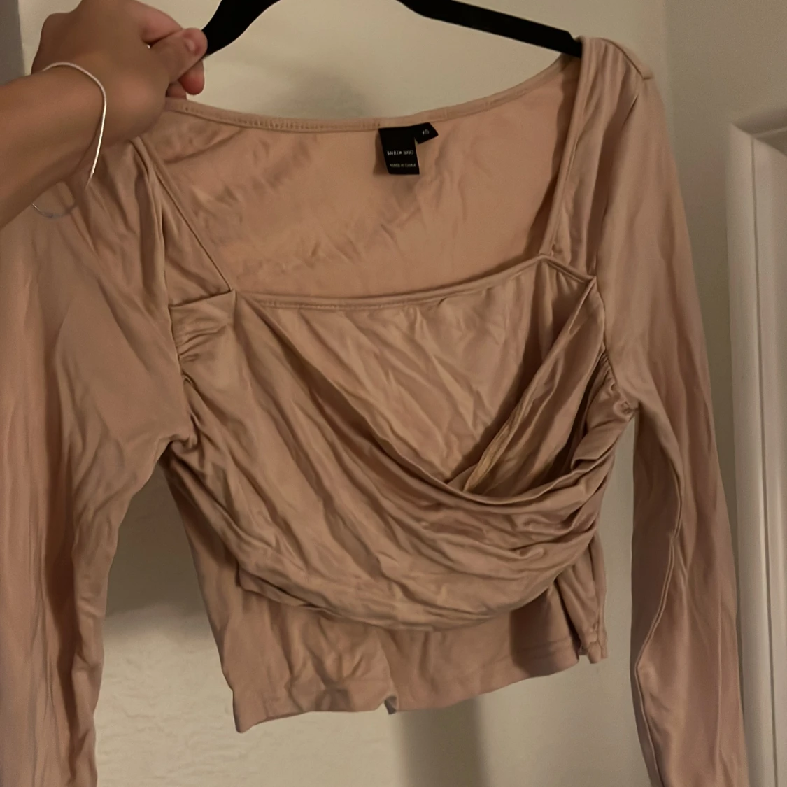 Beige långärmad topp från Zara