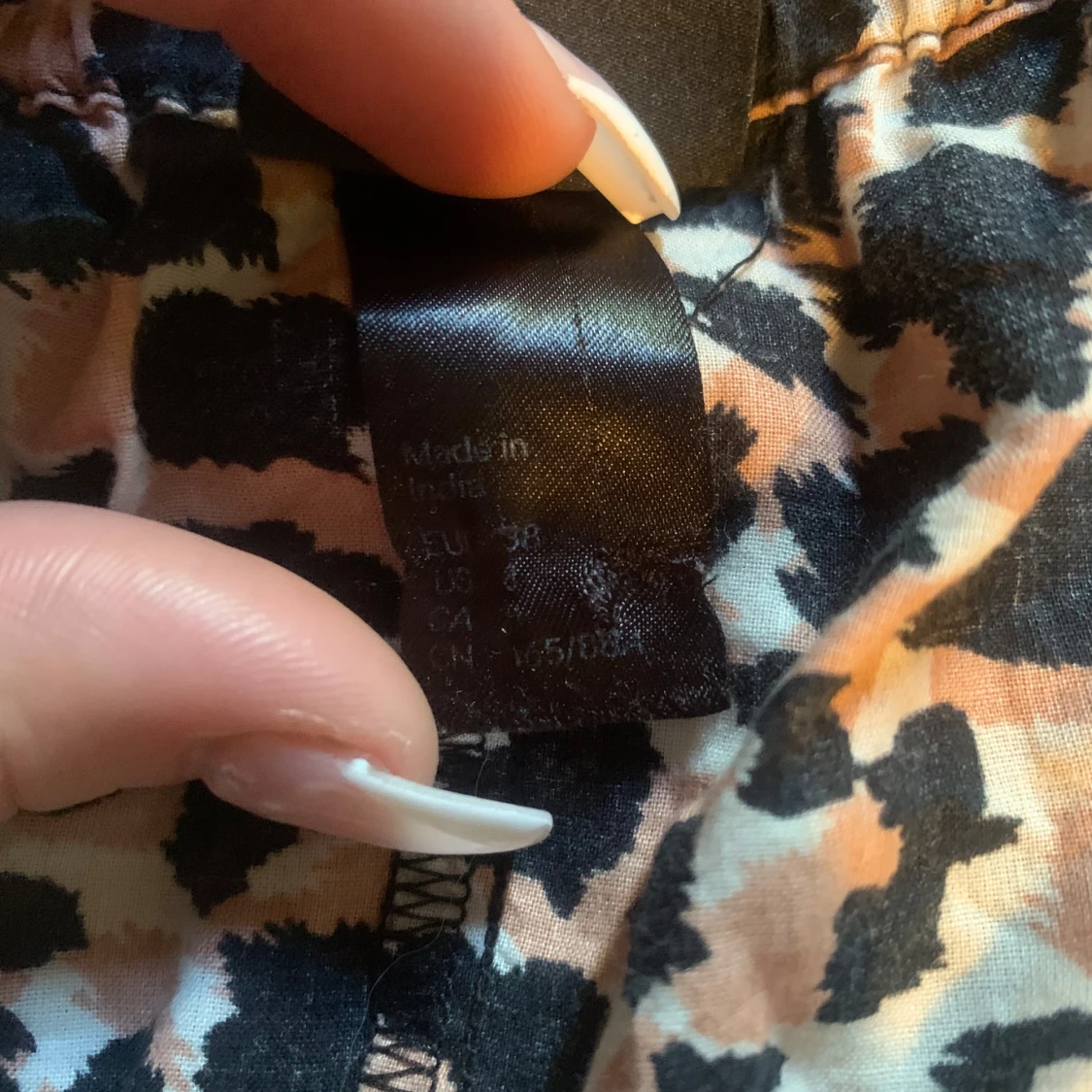 Gullig Leopard mini klänning  - 92