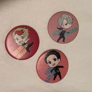 Yuri on ice pins - 3 pins med yuri on ice