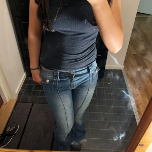 Mörkblå jeans - Lågmidjade jeans