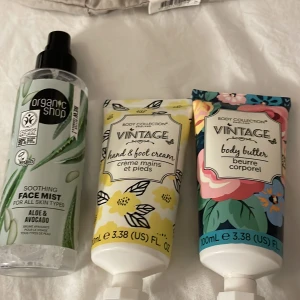 Ett spa sett - En face mist och body butter och hand and foot cream 