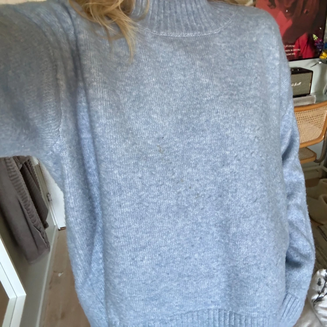Ljusblå stickad tröja🩵 - 91