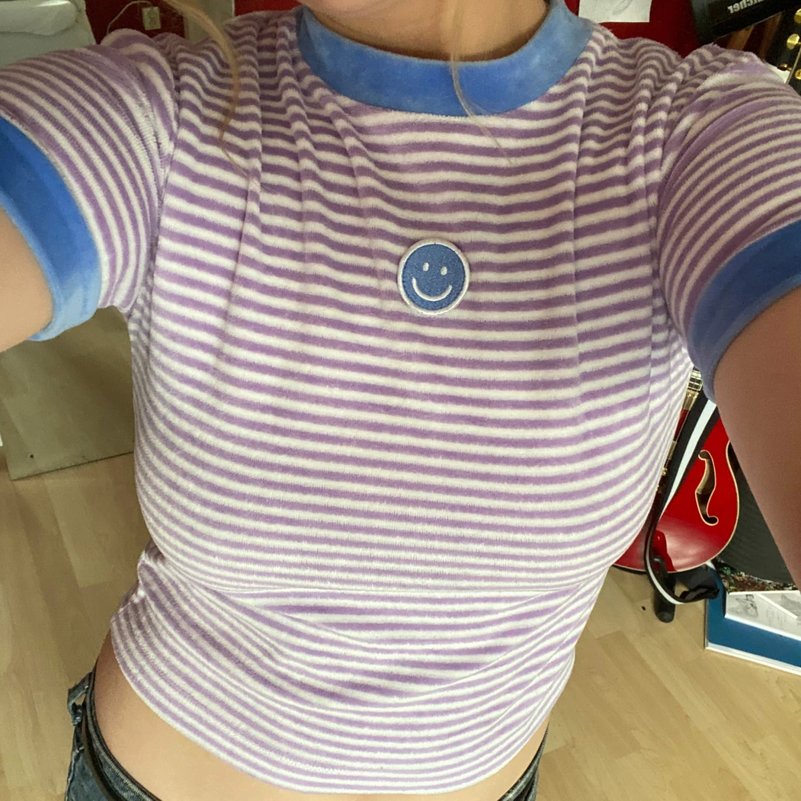 Randig crop top - 91