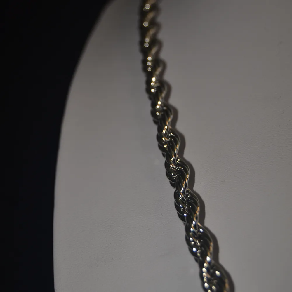 Cordell halsband 7MM - 60CM (Silverplaterad). Accessoarer.