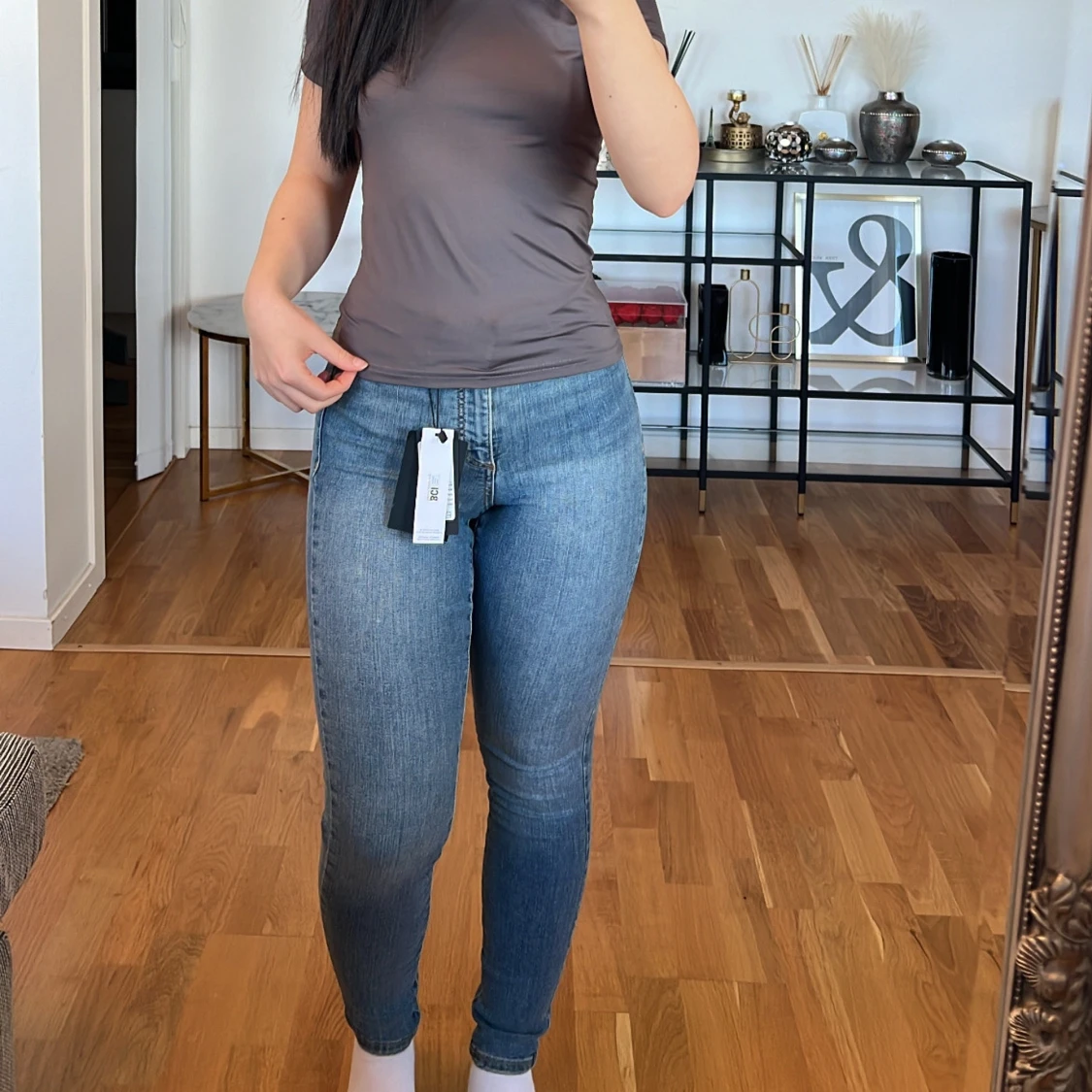 Blå skinny jeans💓Vera Moda  - 90