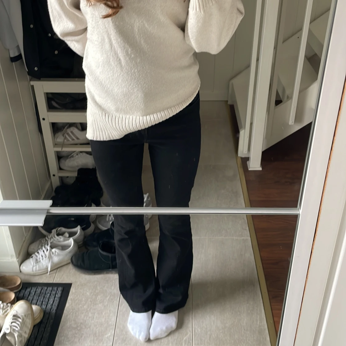 Botcut midwaist jeans