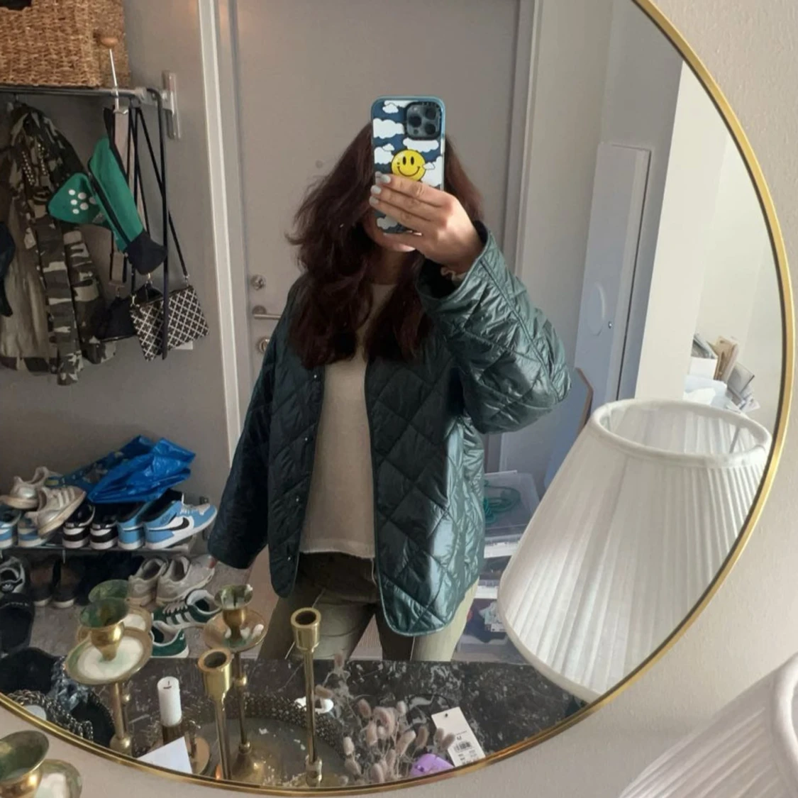 Grön quiltad jacka  - 1