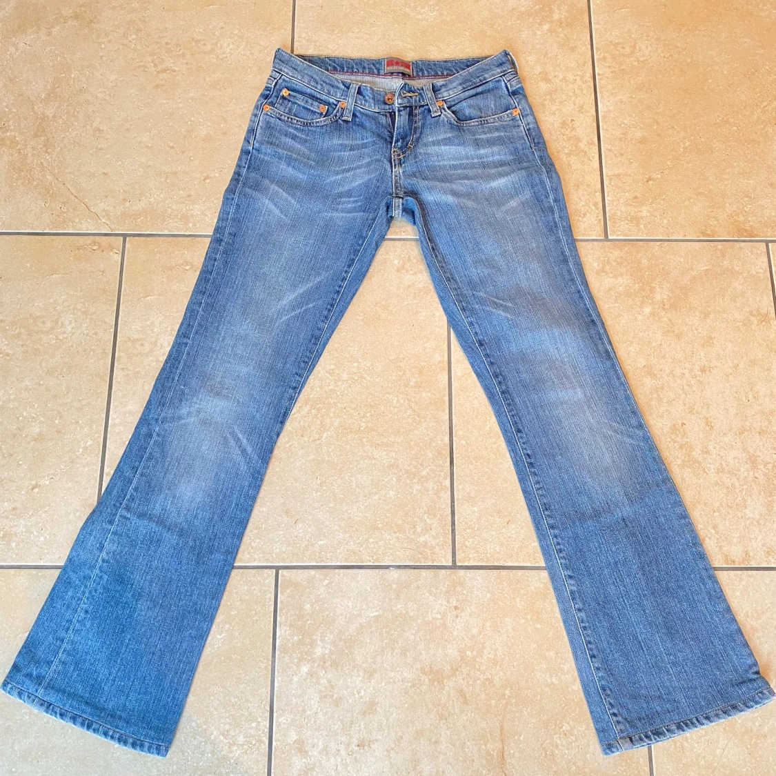 Lågmidjade bootcut jeans  - 90