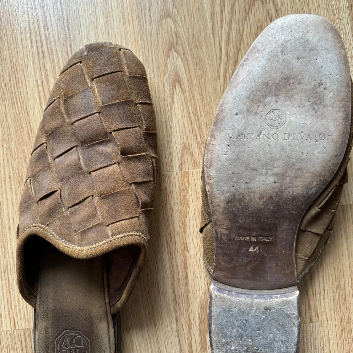 Bruna flätade loafers från Mariano Di Vaio - 1