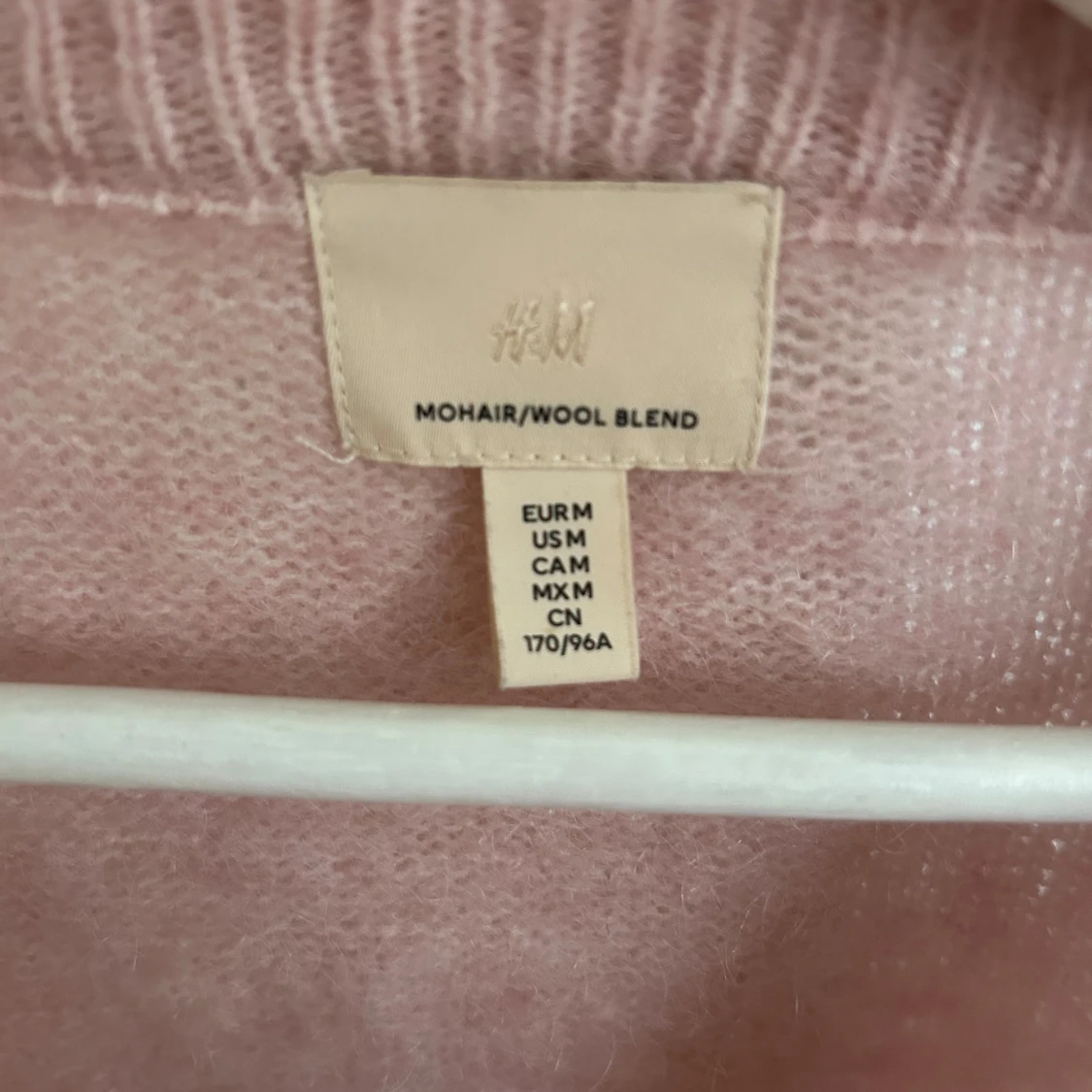 Rosa mohair/ulltröja från H&M - 1