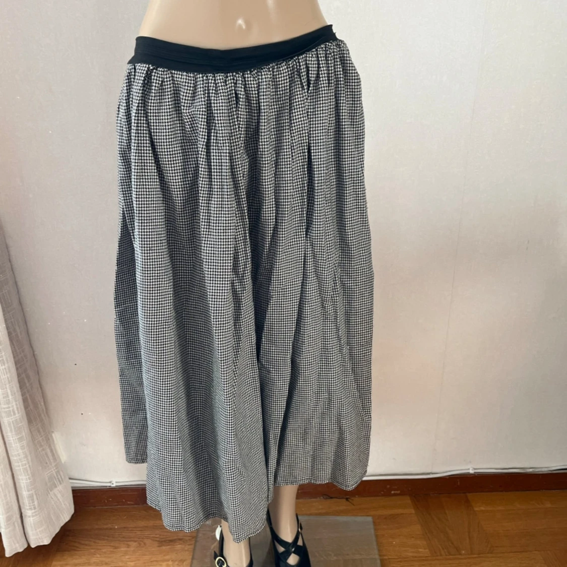 Retro vintage 40-tal 50-tal 60-tal 70-tal kjol hundtand Pepita rutig - 93