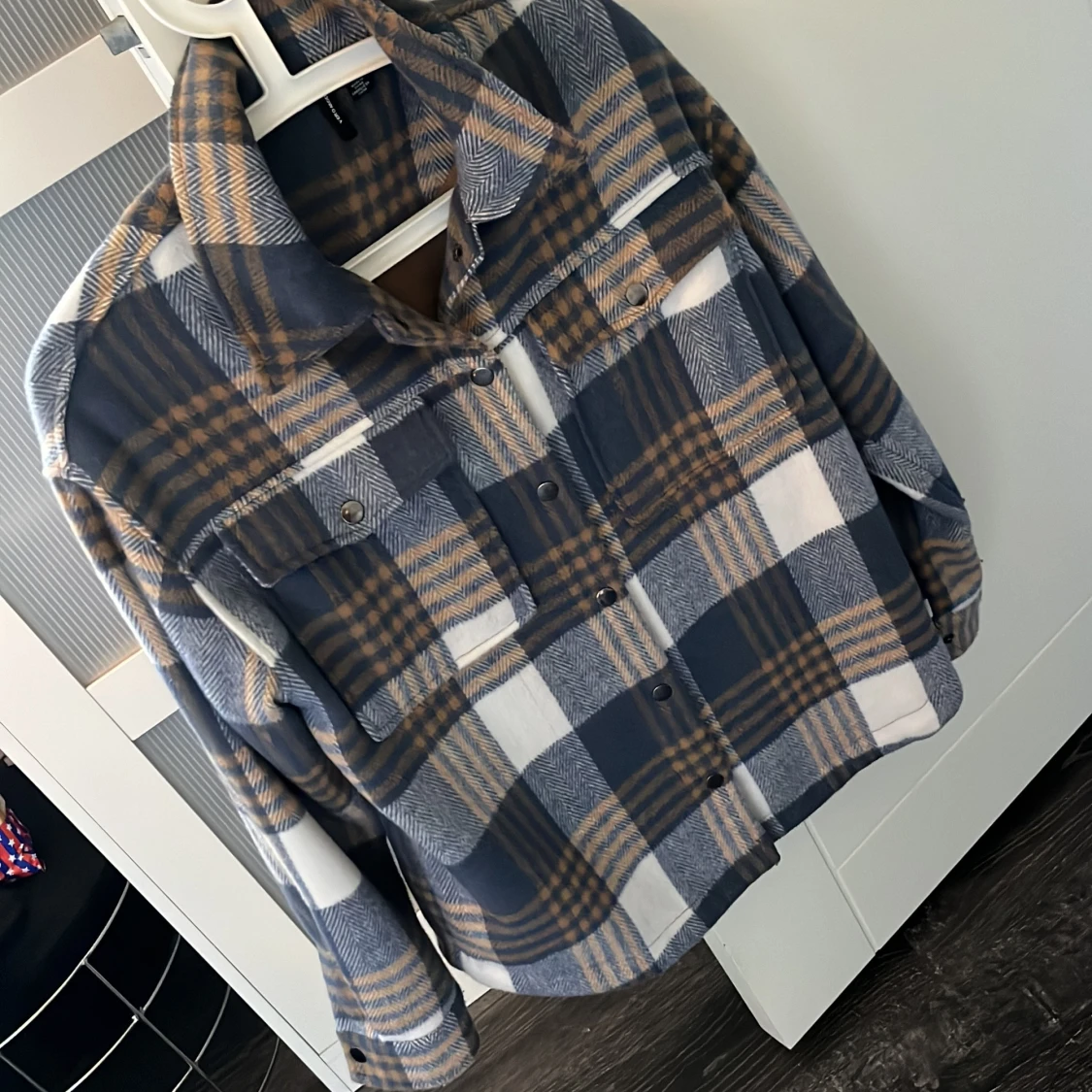 Rutig skjortjacka  - 90