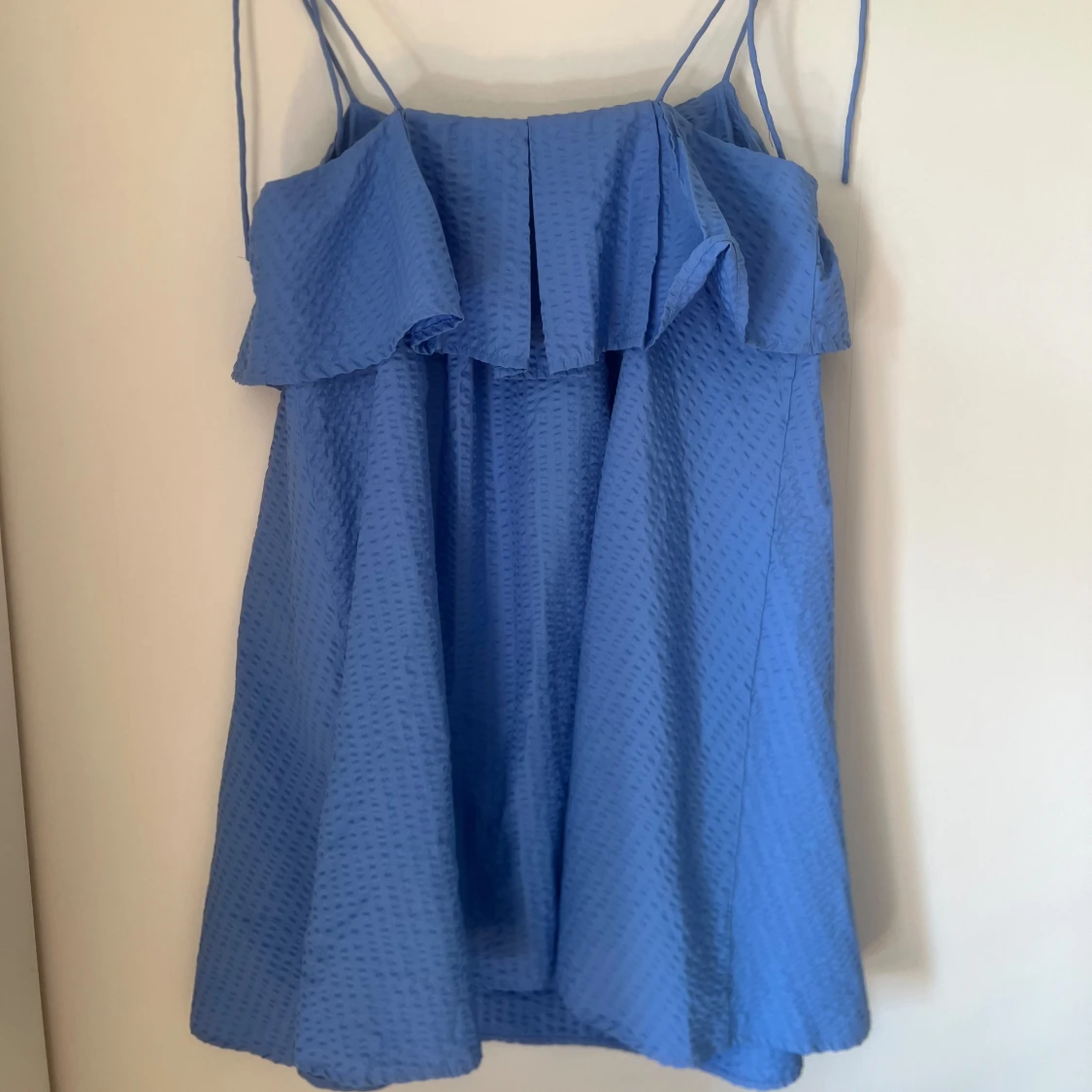 superfin blå klänning  - 90