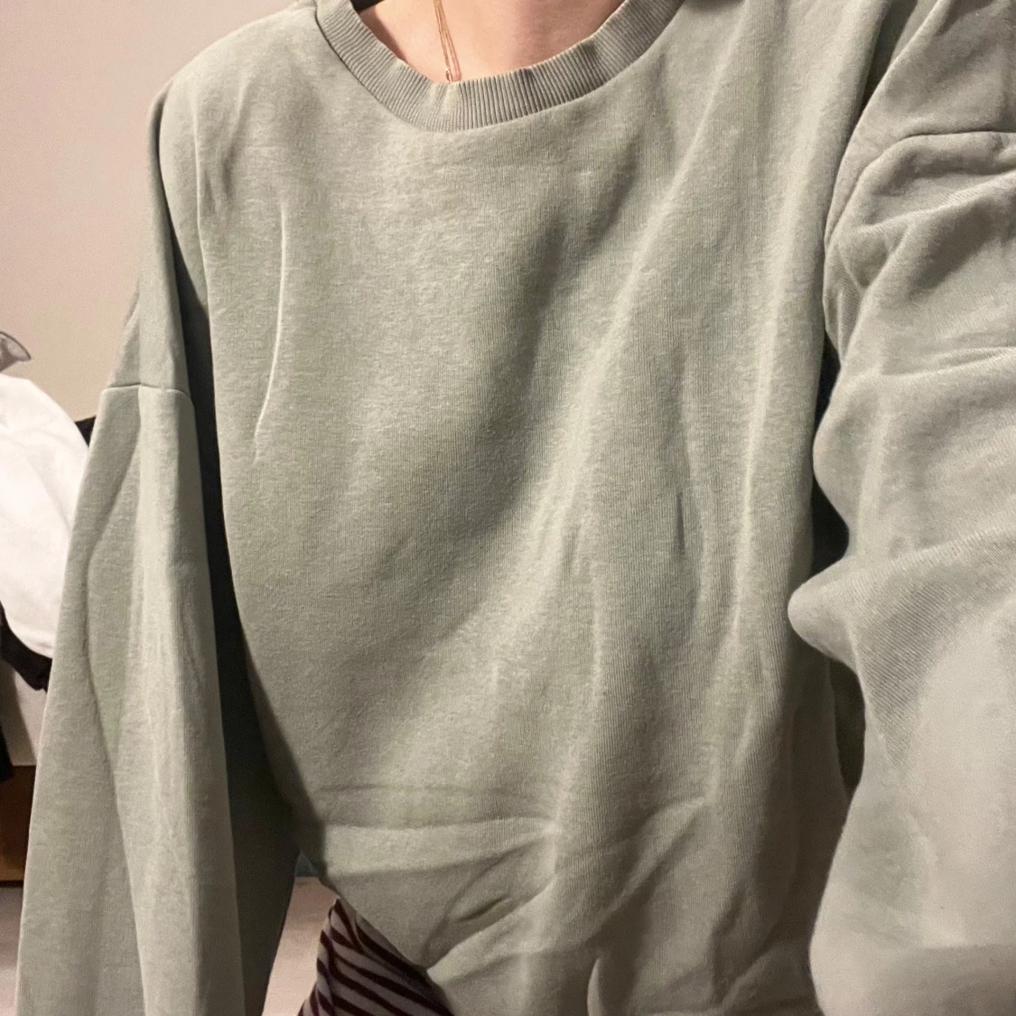 Grön oversized sweatshirt - 90