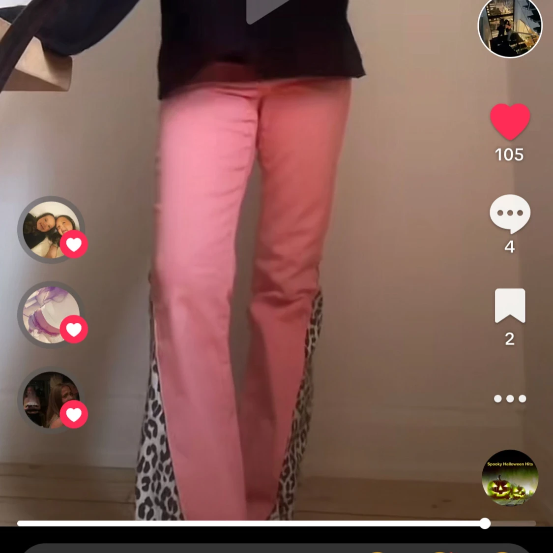 Rosa leopard jeans - 91