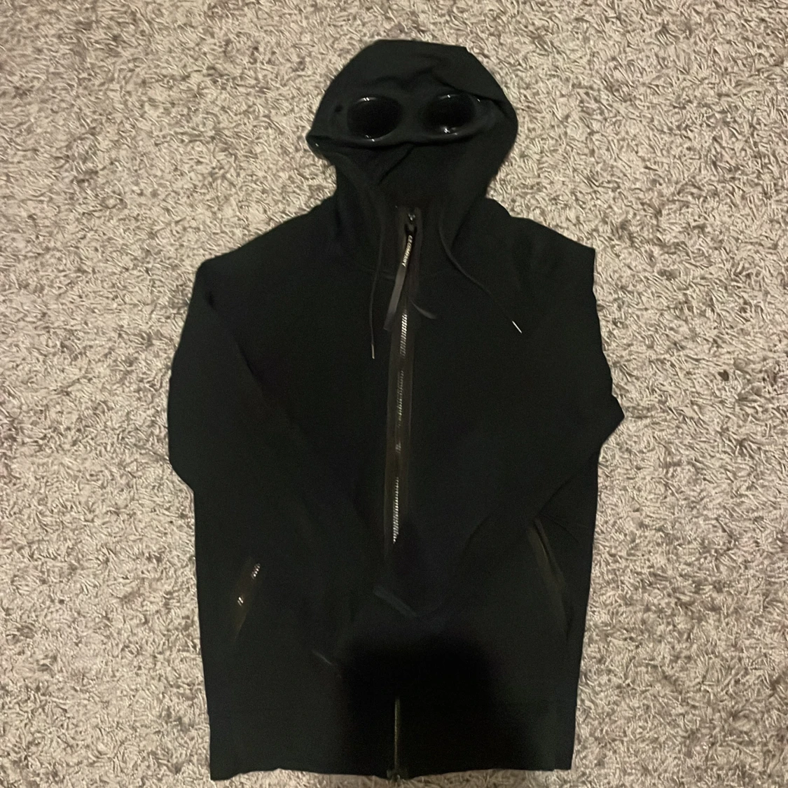 Svart CP company zip hoodie