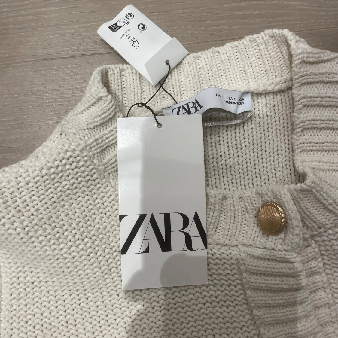 Vit stickad kofta från Zara (LAPP KVAR) - 91