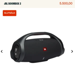JBL BOOMBOX 2  - Hej säljer nu Min JBL BOOMBOX 2 då jag inte använder den längre, den funkar utmärkt inga defekter eller konstigheter, ny pris 6000kr
