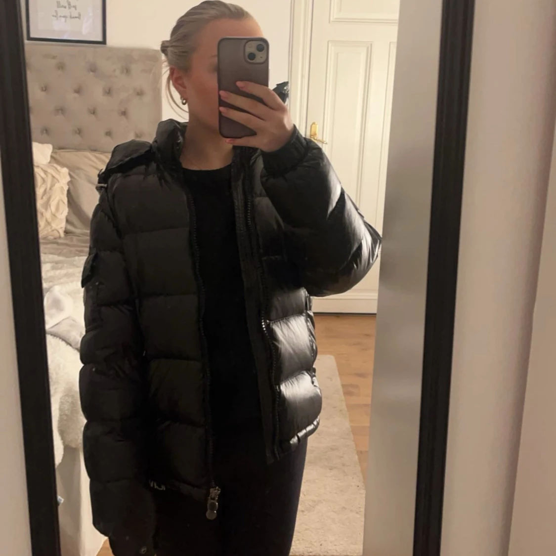 Svart Moncler Maya - 90