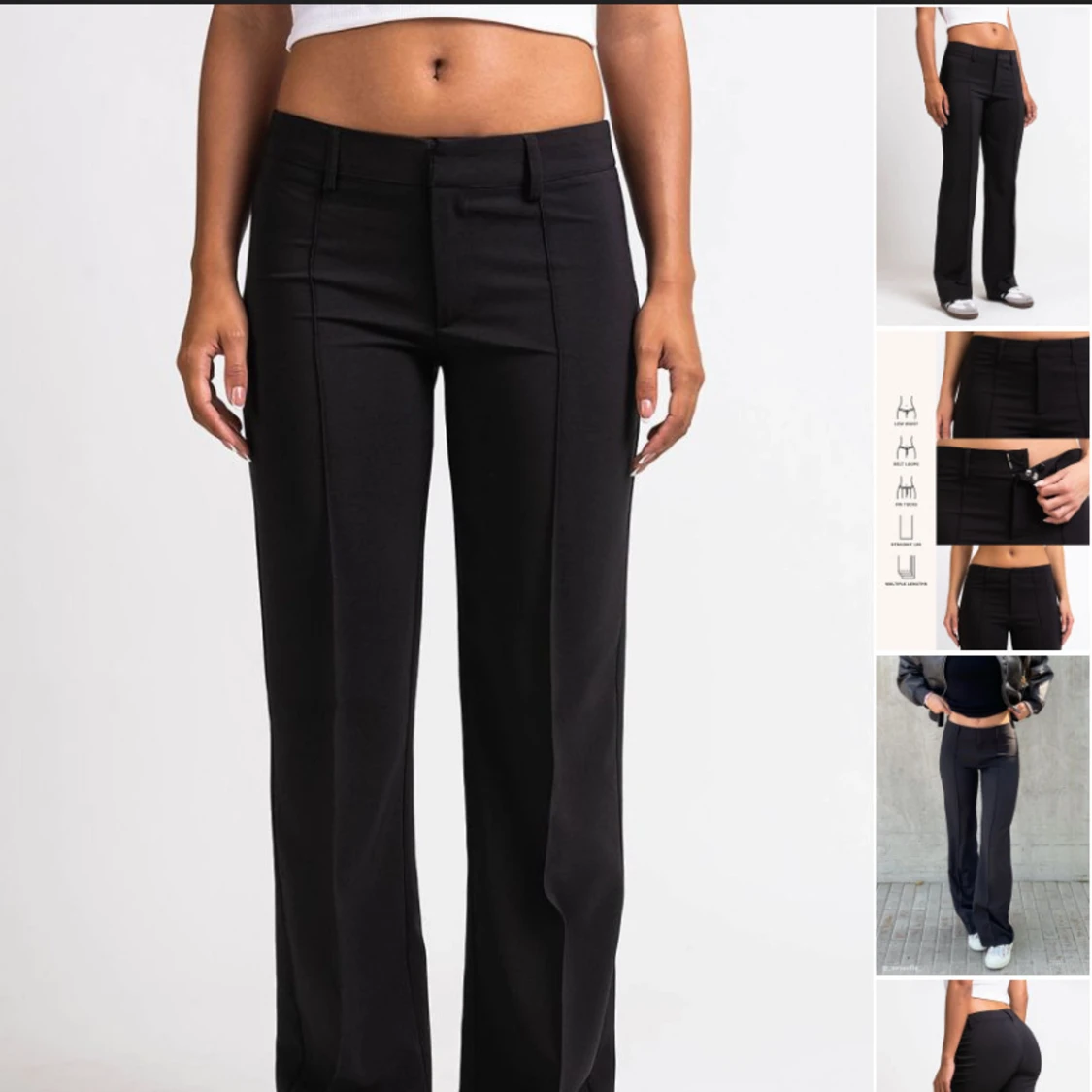 Lågmidjade kostymbyxor  - 90