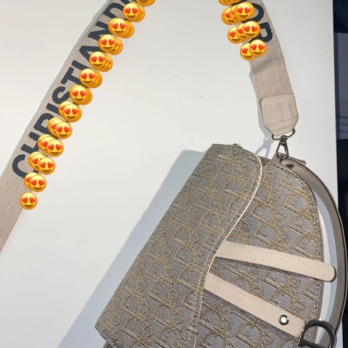 Beige axelväska  - 3