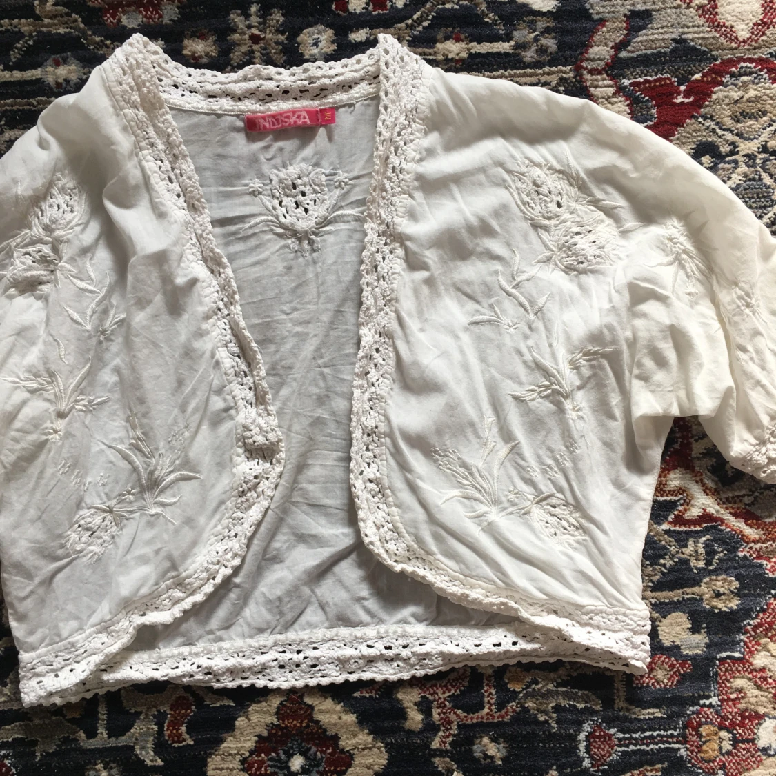 Vintage bolero/kortärmad topp/väst, Indiska  - 3