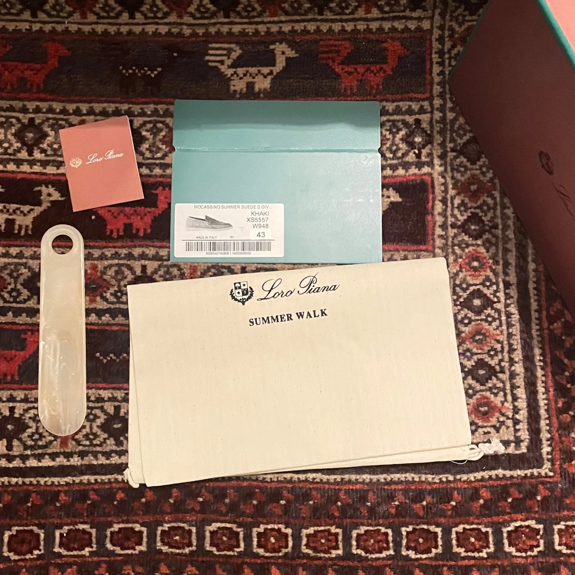 Beige mockaloafers från Loro Piana - 3