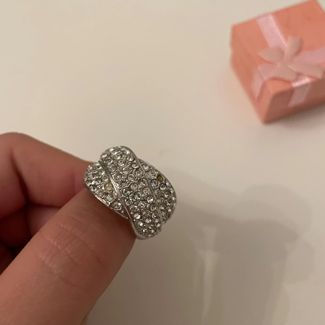 Glittrig silverring - 2