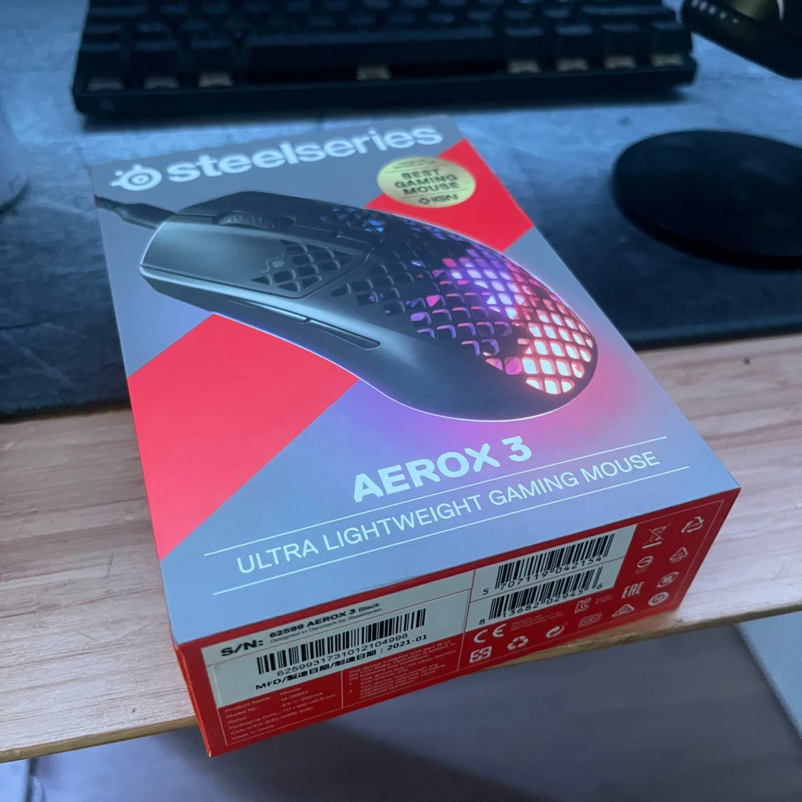 SteelSeries Aerox 3 Gamingmus - 1