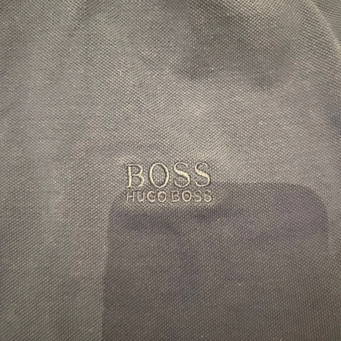 Blå pikétröja från Hugo Boss - 90