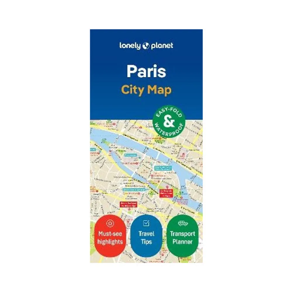 Durable and waterproof, with a handy slipcase and an easy-fold format, Lonely Planet's Paris City Map is your conveniently sized passport to travelling with ease. Get more from your map and your trip with images and information about top city attractions, walking tour routes, transport maps, itinerary suggestions, an extensive street and site index, and practical travel tips and directory. With this easy-to-use, full-colour navigation tool in your back pocket, you can truly get to the heart of Paris, so begin your journey now! Durable and waterproof Easy-fold format and convenient size Handy slipcase Full colour and easy to use Extensive street and site index Images and information about top city attractions Handy transport maps Walking tour routes Practical travel tips and directory Itinerary suggestions Covers Triangle d'Or, Faubourg St-Germain, Left Bank, Le Marais, Montmarte Looking for more extensive coverage? Check out Lonely Planet's Paris, our most comprehensive guidebook to the city, covering the top sights and most authentic offbeat experiences. Or check out Lonely Planet's Pocket Paris, a handy-sized guide focused on the can't-miss experiences for a quick trip. About Lonely Planet: Lonely Planet is a leading travel media company, providing both inspiring and trustworthy information for every kind of traveller since 1973. Over the past four decades, we've printed over 145 million guidebooks and phrasebooks for 120 languages, and grown a dedicated, passionate global community of travellers. You'll also find our content online, and in mobile apps, videos, 14 languages, armchair and lifestyle books, ebooks, and more, enabling you to explore every day. 'Lonely Planet guides are, quite simply, like no other.' New York Times 'Lonely Planet. It's on everyone's bookshelves; it's in every traveller's hands. It's on mobile phones. It's on the Internet. It's everywhere, and it's telling entire generations of people how to travel the world.' Fairfax Media (Australia)    Format Övrigt   Omfång 2 sidor   Språk Engelska   Förlag Lonely Planet   Utgivningsdatum 2023-12-15   ISBN 9781787016118  . Böcker.