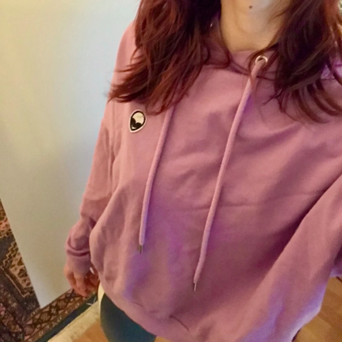 Lila hoodie med alien patch och sweatpants - 92