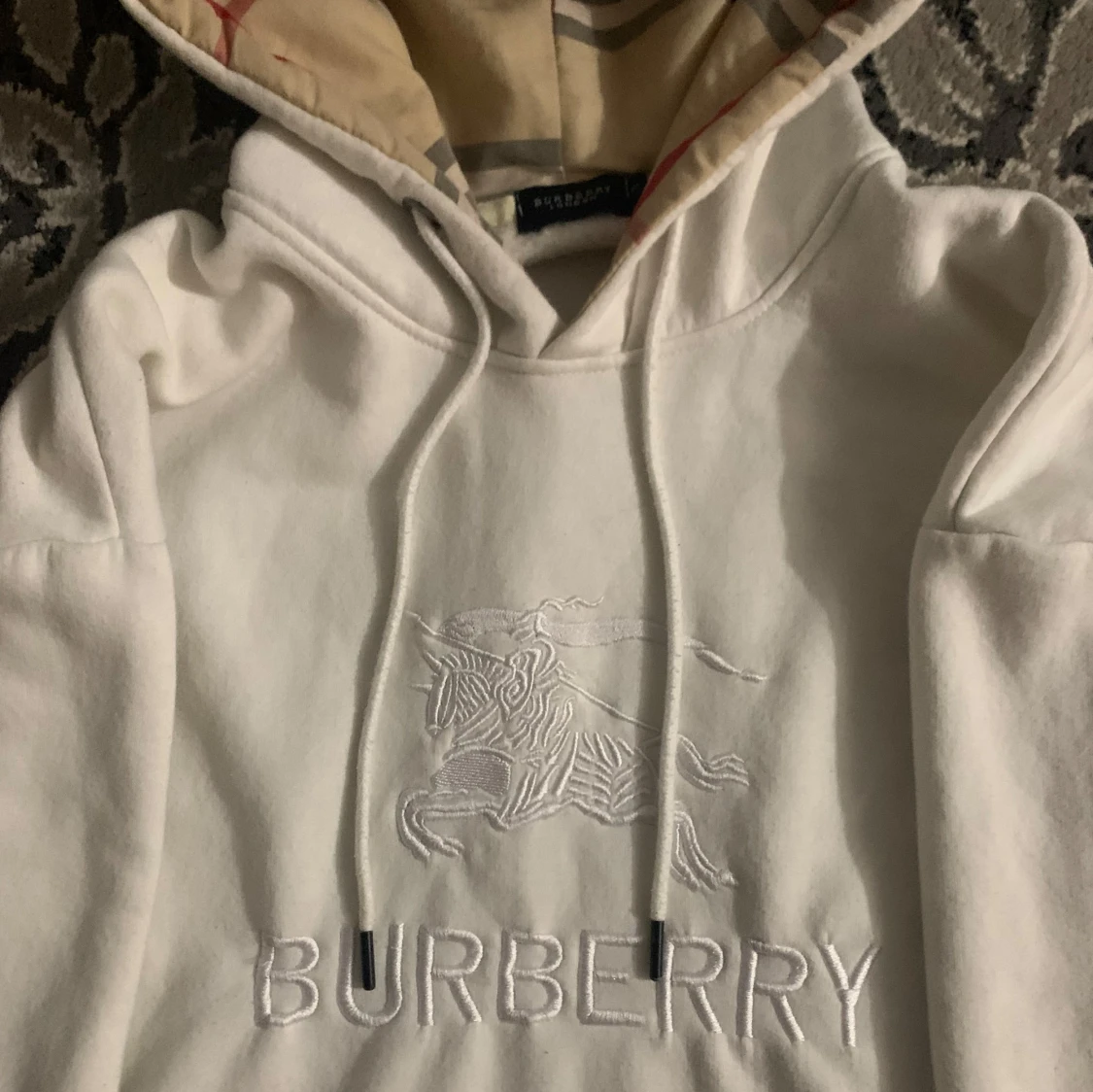 Vit hoodie från Burberry - 1